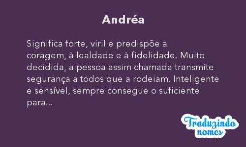 Que significa andrea