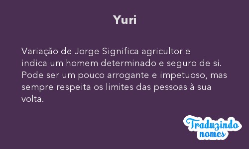 Significado Do Nome Yuri Detalhes E Origem Do Nome Yuri Nomes Clickgrátis 7715